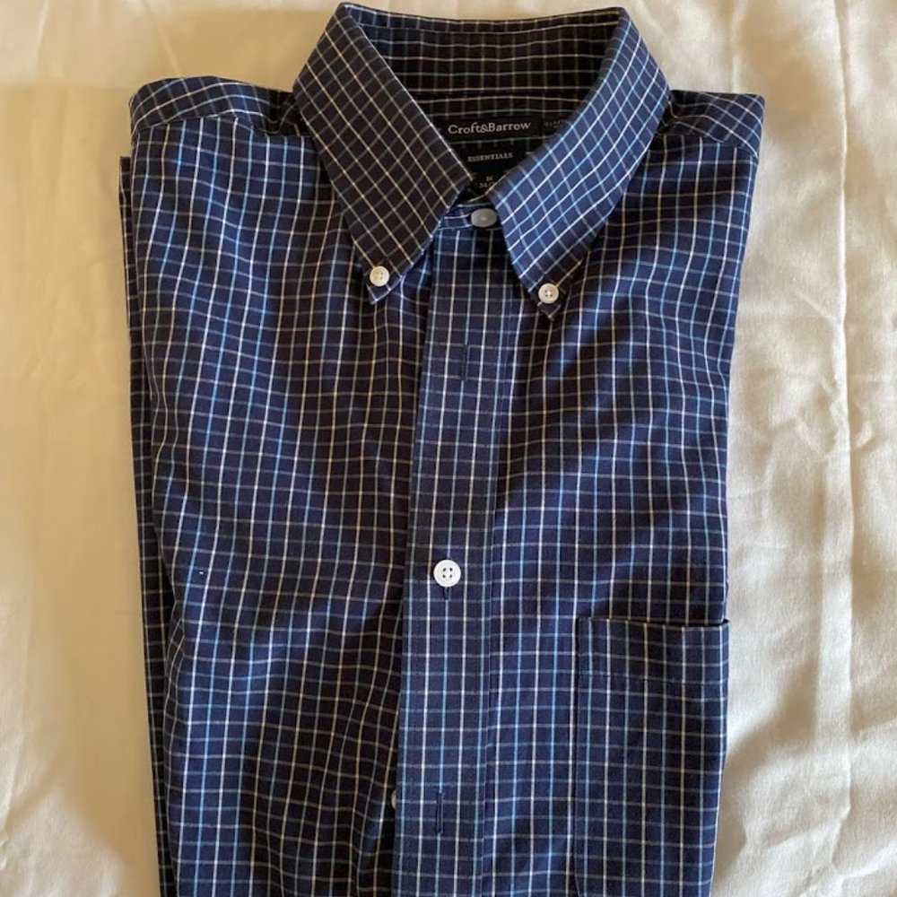 Croft & Barrow Blue Long Sleeve Shirt
